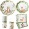 Woodland Baby Shower Decorations - 78-Piece Baby Shower Plates and Napkins Set